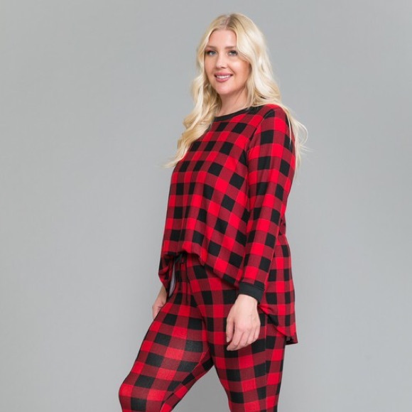 Buffalo Plaid Lounge Set- 6X - Picture 2 of 4